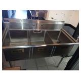 3 COMPARTMENT SINK 60" X 30"