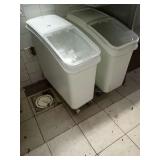 BAKERS MARK INGREDIENT BINS ON WHEELS