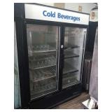 TRUE SELF CONTAINED 2 GLASS DOOR REFRIGERATOR