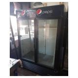 TRUE SELF CONTAINED 2 GLASS DOOR REFRIGERATOR