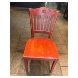 ASSORTED COLOR WOOD CHAIRS