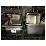 LOT OF 6 ASSORTED SS PANS