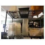 LOT ASSORTED SIZE PLASTIC BINS