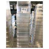 LOT OF (16) 4 QT PLASTIC BINS