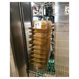 LOT OF (19) PLASTIC BINS 6" X 21" X 3"