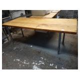 84" X 36" BUTCHER BLOCK BAKERY WORK TABLE