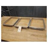 ALUMINUM BAKING FORMS 11" X 16"