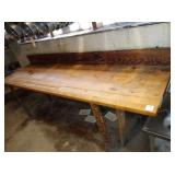 108" X 30" BUTCHER BLOCK BAKERY WORK TABLE
