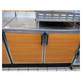 4 FT METAL CABINET WITH BACKSPLASH