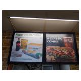 MENU BOARDS WITH LIGHTING 48" X 24" EACH