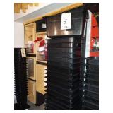 LOT OF 22 PLASTIC BINS