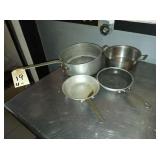 ASSORTED POTS PANS