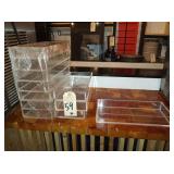 LUCITE BINS 11" X 6-1/4" X 2-1/4" TALL