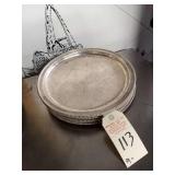 SILVER PLATED TRAYS 12"