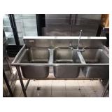 3 COMPARTMENT SINK 60"