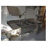 ADVANCE TABCO 3 COMP SINK WITH SPRAY & SOAP SYSTEM