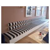 3 SECTION SETTEE - EACH ONE IS 8 FT LONG