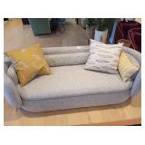 CUSHIONED FABRIC SOFA 82" X 32"
