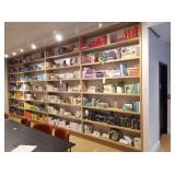 4 SECTION WOOD BOOK CASE - CASE ONLY NO CONTENTS