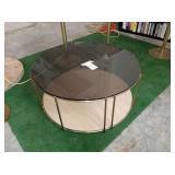 GLASS TOP ROUND TABLE 36" X 16" TALL
