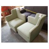 FABRIC CHAIRS MINT GREEN 29" X 29"