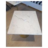 MARBLE TOP TABLES WITH METAL BASE 24" X 28"