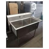 2 COMPARTMENT SINK 45" X 26"