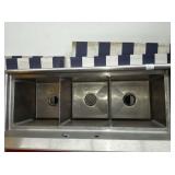 3 COMPARTMENT SINK 50"