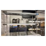 BRAND NEW SS DOUBLE OVERSHELF 18" X 48"