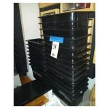 LOT OF 22 PLASTIC BINS