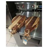 WOOD HANDLED CUTTING BOARDS 16" LONG