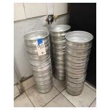 LOT OF 30 DOUGH PANS 8" DIAMETER