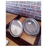 LOT OF 10 SS TRAYS