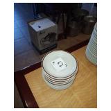 LOT OF 9 SAUCERS 5-1/2"
