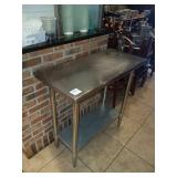 SS TABLE 18" X 36" WITH CAN OPENER