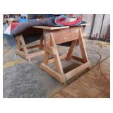 WOOD HORSES APPROX 30" TALL