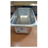 LOT OF 23 NEW BAIN MARIE PANS 7" X 13" X 4" DEEP