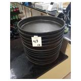 LOT OF 13 DEEP DISH PIZZA PANS 15" DIAMETER
