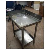 SS TABLE 27" X 20" X 31" TALL