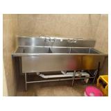3 COMPARTMENT SINK 84"