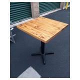 2 SEAT WOOD TOP TABLES