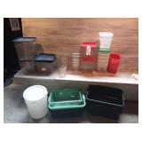 LOT PLASTIC BINS