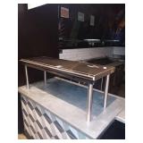 PORTABLE OVERSHELF WITH 2 SIDED CHECK HOLDERS 48"