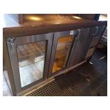 GLASTENDER 6 FT PASS THRU REFRIGERATED BACKBAR