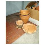 LOT POTTERY POTS