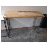 WOOD TOP TABLES 52" X 20" X 36" TALL