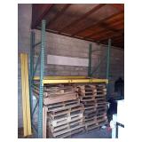 PALLET RACK WITH (4) 8 FT POLES