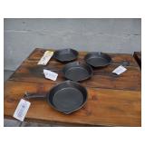 NEW CHOICE 6-1/2" CAST IRON SKILLETS