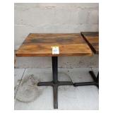 WOOD TOP 2 SEAT TABLES