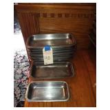 LOT OF 11 SS RELISH TRAYS